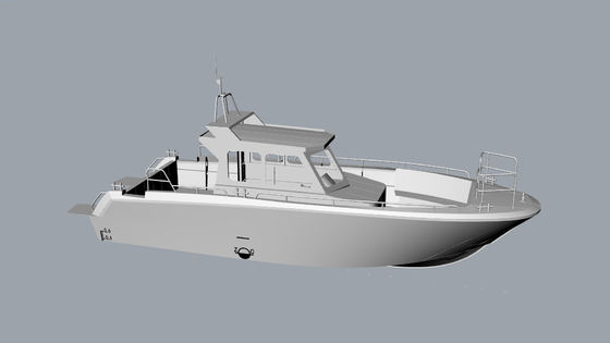 36ft Ce Certified Aluminum Work Landing Speed Boat With Outboard Engine